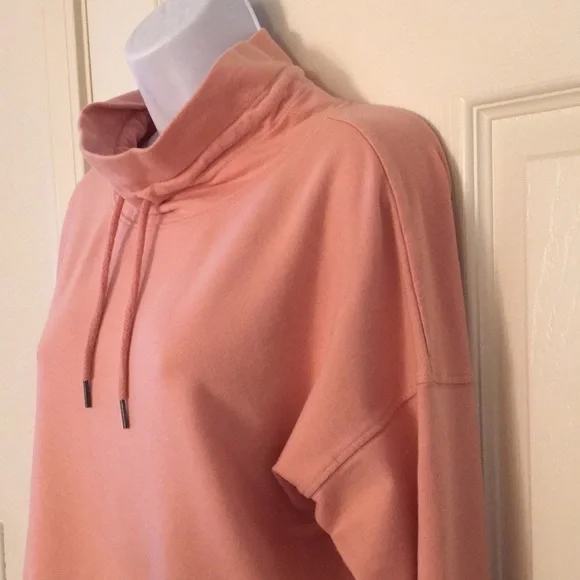 Adorable Pink Cowl Neck Sweatshirt - Picture 7 of 15
